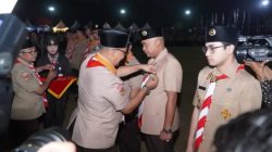 Bupati Tebo Terima Lencana Darma Bakti dari Kwarnas Gerakan Pramuka