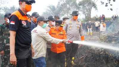 Karhutla Lubuk Kepayang Berhasil Dikendalikan, Al Haris Perintahkan Pendinginan dan Waterbombing