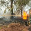HLG Londerang Kembali Terbakar, Al Haris dan Danrem Pantau Pemadaman