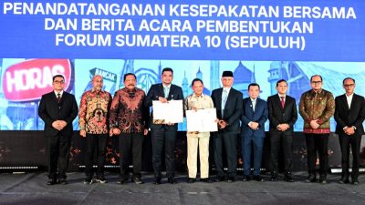 Gubernur Al Haris Teken MoU Forum Sumatera Sepuluh, Perkuat Sinergi Pembangunan Antarprovinsi