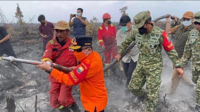 Al Haris Turun Padamkan Karhutla di Muaro Jambi, 28 Hektare Lahan Terbakar