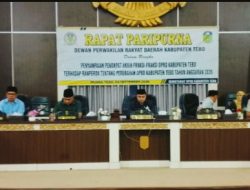 DPRD Tebo Gelar Paripurna Penyampaian Pendapat Akhir Fraksi Perubahan APBD 2026