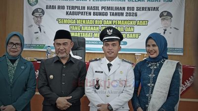 Berusia 26 Tahun, Ariandi Jadi Kades Termuda dalam Pelantikan Rio di Bungo