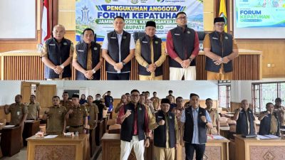 Percepat Universal Coverage, BPJS Ketenagakerjaan dan Pemkab Tebo Kukuhkan Forum Kepatuhan