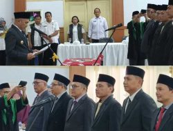 Lantik Lima Kepala Dinas dan Satu Kabid, Bupati Bungo Ingatkan Loyalitas Kinerja