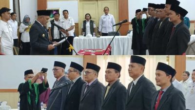 Lantik Lima Kepala Dinas dan Satu Kabid, Bupati Bungo Ingatkan Loyalitas Kinerja