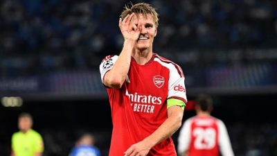 Martin Odegaard Bawa Arsenal Tekuk Napoli 1-0 di Liga Champions