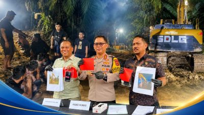 Polda Jambi Ungkap PETI di Bungo, Tiga Orang Jadi Tersangka