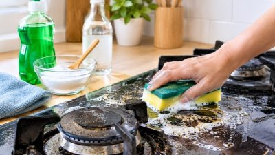 Trik Membersihkan Kerak Membandel di Dapur dengan Bahan Sederhana