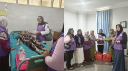 Peringati HUT ke 1 Rumah Singgah Kanker Kabupaten Bungo Bagi Ratusan Kue Kotak di Rumah Sakit 