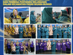 Darmawati Lantik Ketua TP PKK, Pembina Posyandu dan Bunda PAUD Kelurahan Se-Kecamatan Pasar Muara Bungo