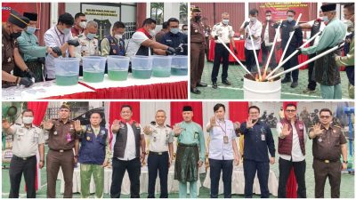 Pemusnahan Barang Bukti 52 Perkara, Kejari Bungo Musnahkan Narkotika Senilai Rp1 Milyar