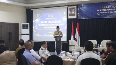 Buka Rakor Timpora Jambi, Wagub Sani Tekankan Pengawasan Orang Asing Diperketat