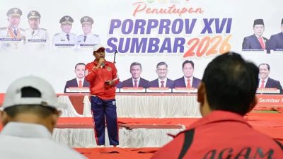 Penutupan Pekan Olahraga Provinsi Sumatera Barat ke-XVI, di Stadion Utama Sumatera Barat, Pesan Vasko Jaga Kekompakan dan Sportivitas